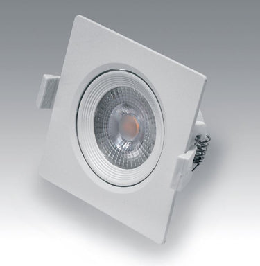 Vivida faretto quadro bianco orientabile 7w 580 lm Vivida luce Faretti e scatole portafaretto